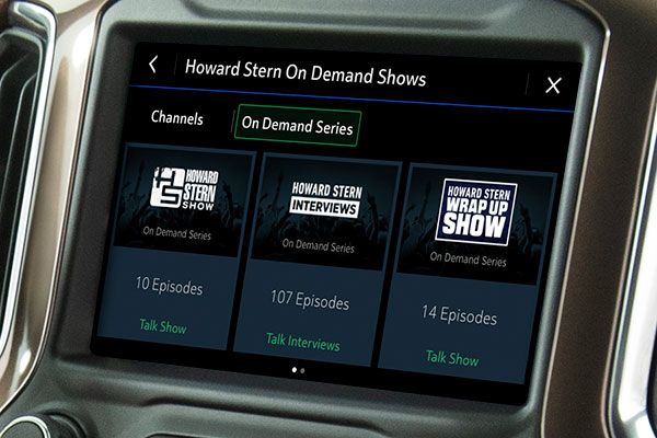 On Demand Shows in your GM vehicle