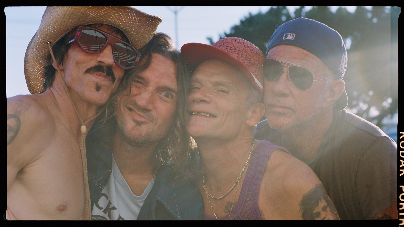 Anthony Kiedis,  John Frusciante, Flea, and Chad Smith.