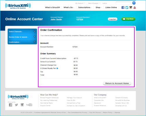 New Channel Numbers - SiriusXM Radio