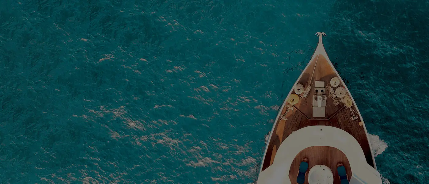Boat sailing through the water