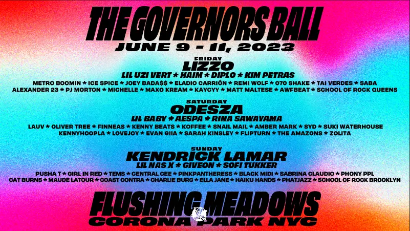 Governors Ball, New York City, Lizzo, Kendrick Lamar, Odesza, June, Festival