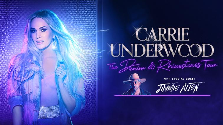 Carrie Underwood The Demin and Rhinestones Tour, with special guest Jimmie Allen