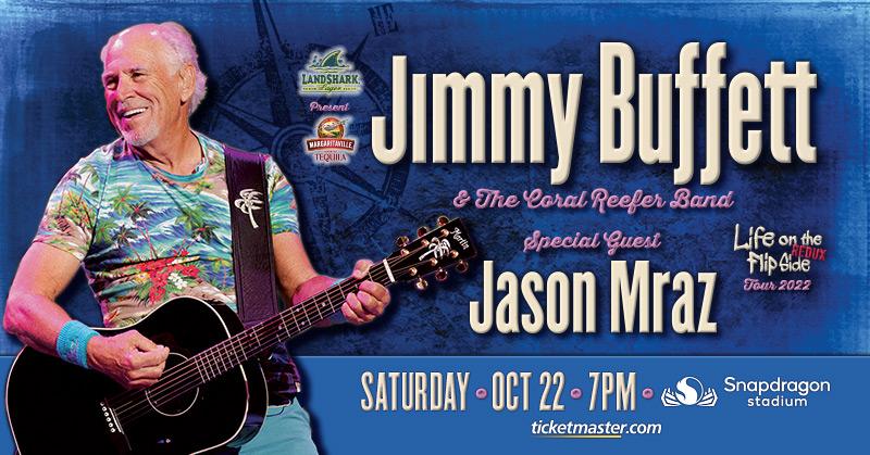 Jimmy Buffett & The Coral Reefer Band with Special Guest Jason Mraz