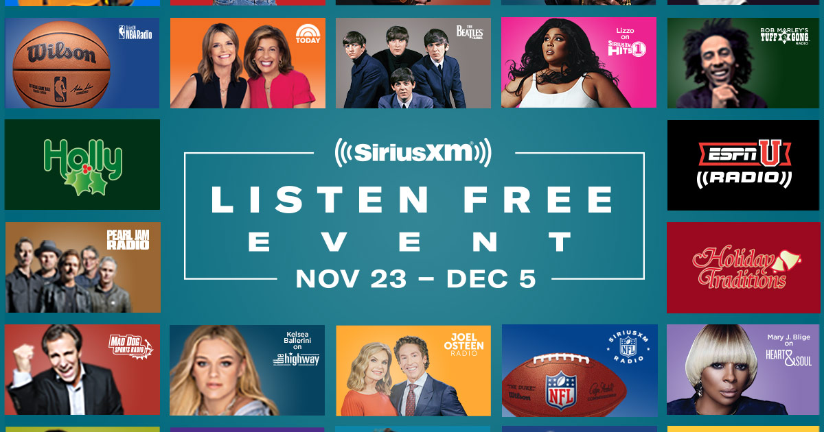 Listen to SiriusXM for Free SiriusXM