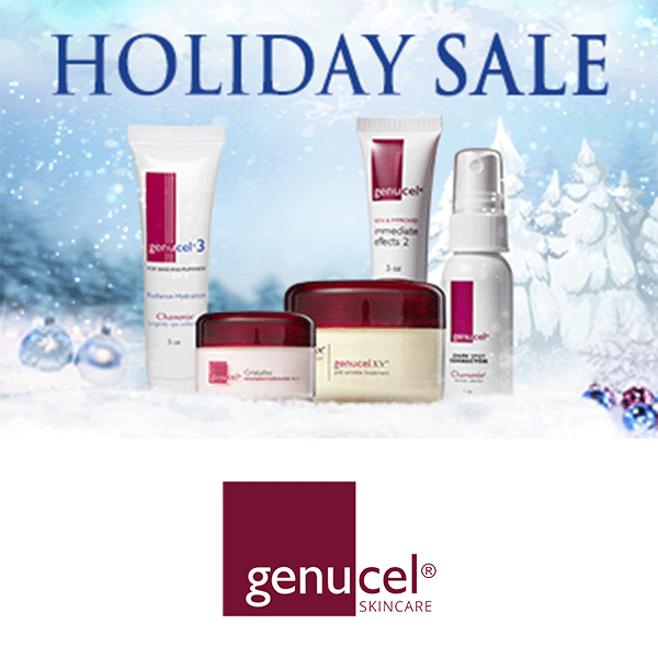 Genucel skincare holiday sale products