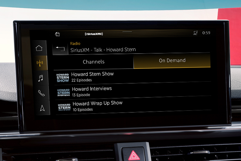 360L Screen on Audi for "On Demand"