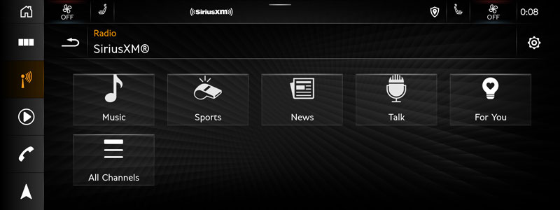 360L screen for Bentley on "Genre Categories" tab