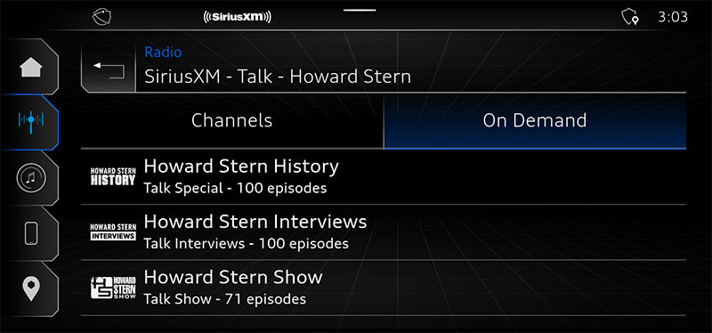 Howard Stern shows on Lamborghini 360L device