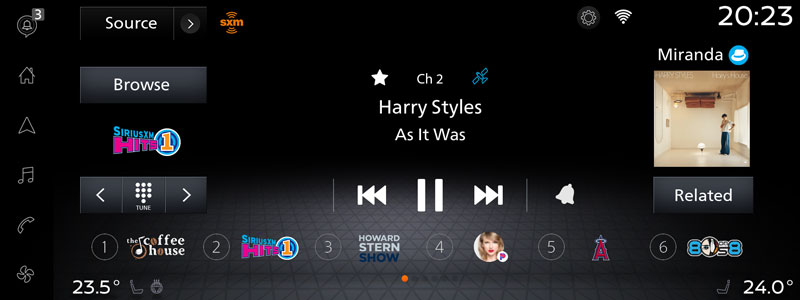 Now Playing 360L screen with "As It Was" by Harry Styles