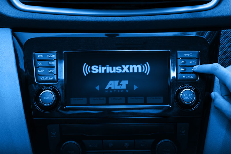 SiriusXM in the car playing Alt Nation Radio