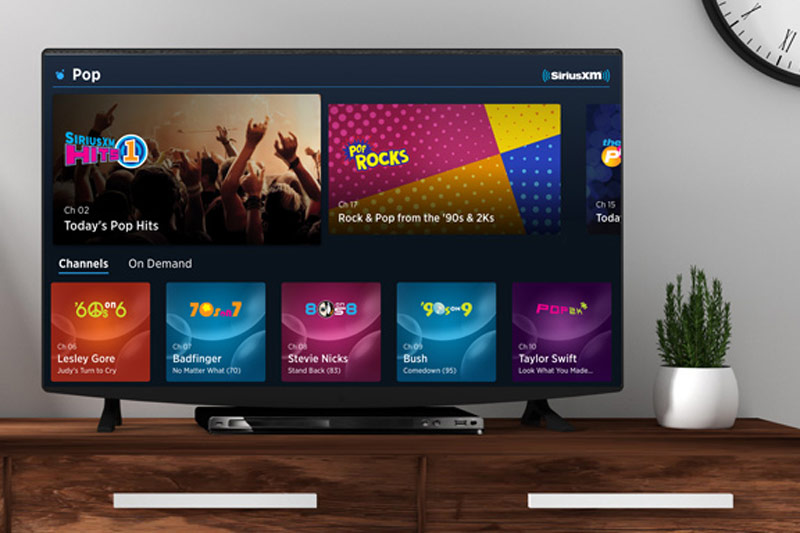 SiriusXM on the TV