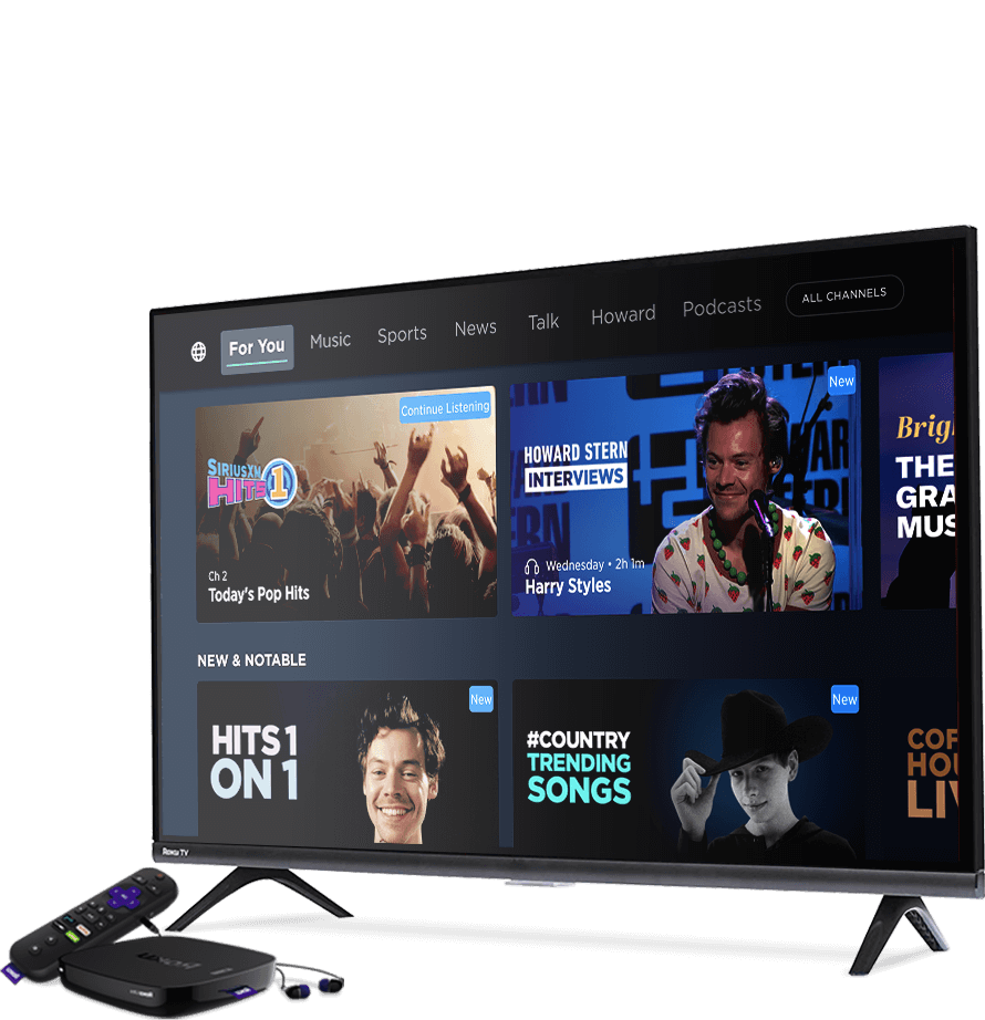 Stream on Roku Devices SiriusXM