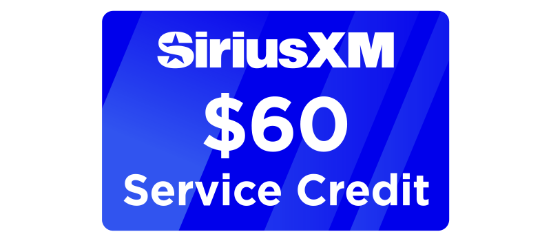 SiriusXM $60 Service Credit
