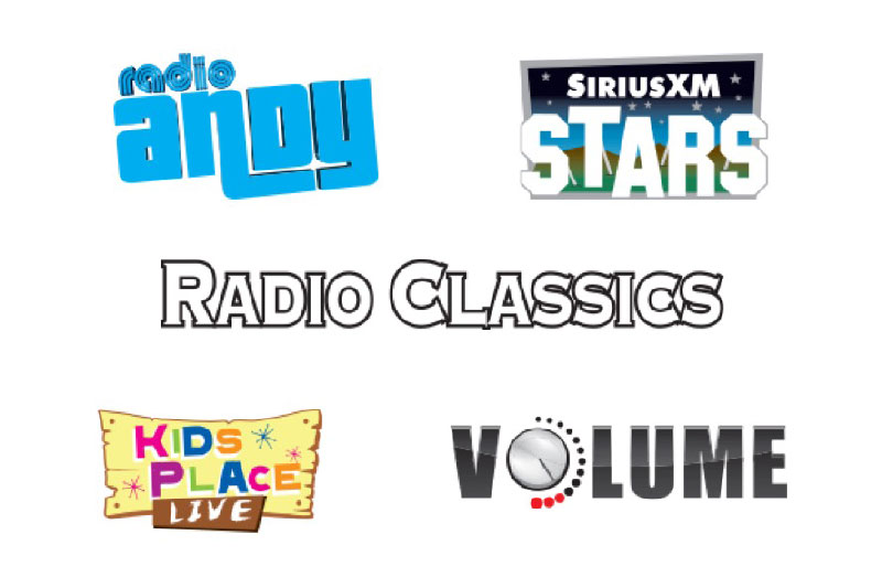Radio Andy, SiriusXM Stars, Radio Classics, Kids Place Live, Volume