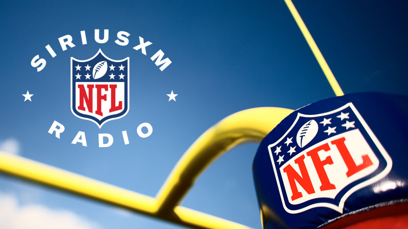 logo of SiriusXM NFL Radio by goal post