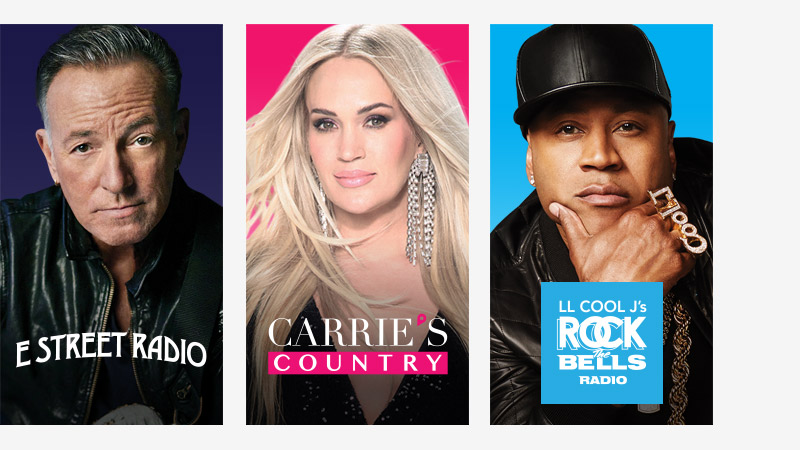 Bruce Springsteen, Carrie Underwood, LL Cool J Artist Curated Channels