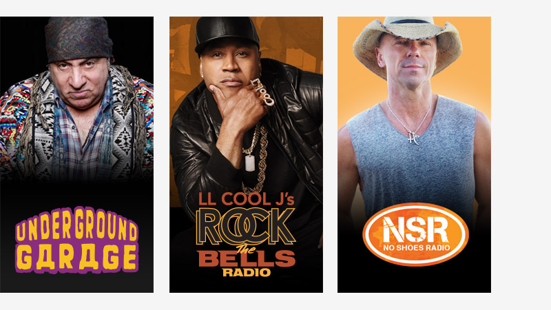 Little Steven Van Zandt on Underground Garage, LL Cool J's Rock the Bells Radio, and Kenny Chesney on No Shoes Radio