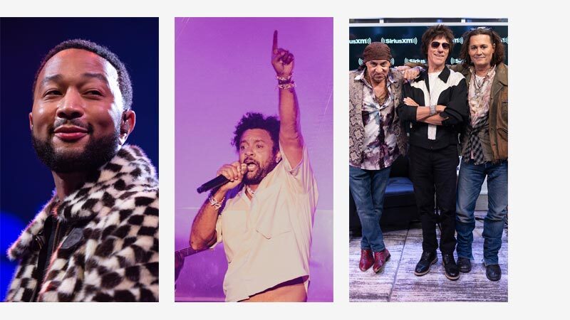 John Legend, Shaggy and Johnny Depp