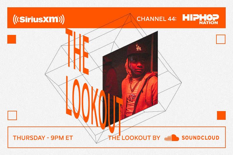Image of graphics for new show on SiriusXM Hip Hop Nation, The Lookout by Sound