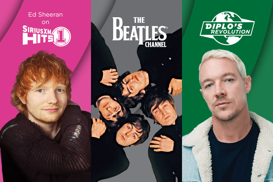 Ed Sheeran on SiriusXM Hits 1, The Beatles Channel, Diplo's Revolution