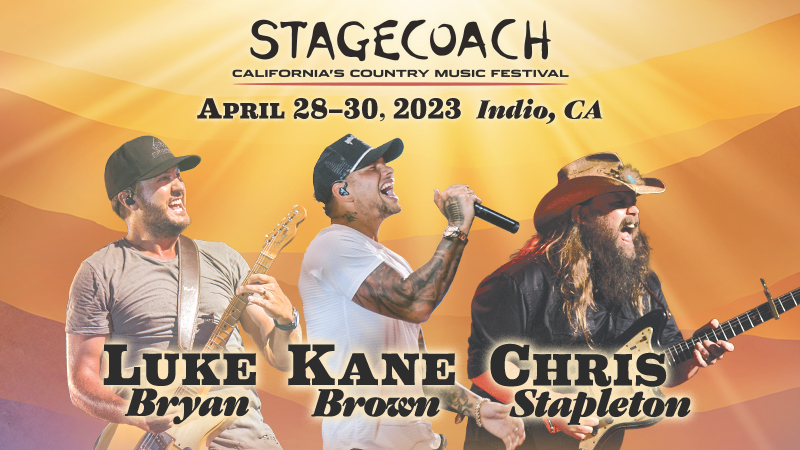 Stagecoach, Indio, Country, Festival, Luke Bryan, Kane Brown, Chris Stapleton
