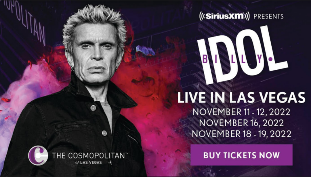 SiriusXM Presents Billy Idol in Las Vegas Sweepstakes