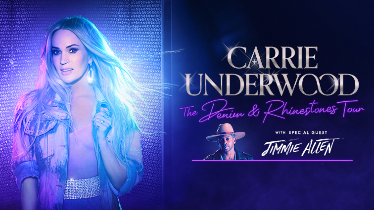 Carrie Underwood The Demin and Rhinestones Tour, with special guest Jimmie Allen