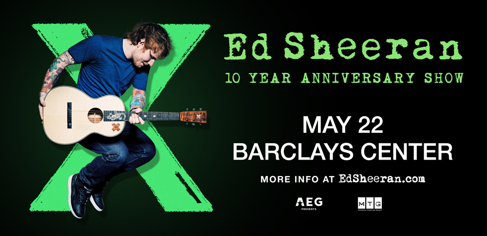 Ed Sheeran Multiply, 10 Year Anniversary Show, Barclays Center