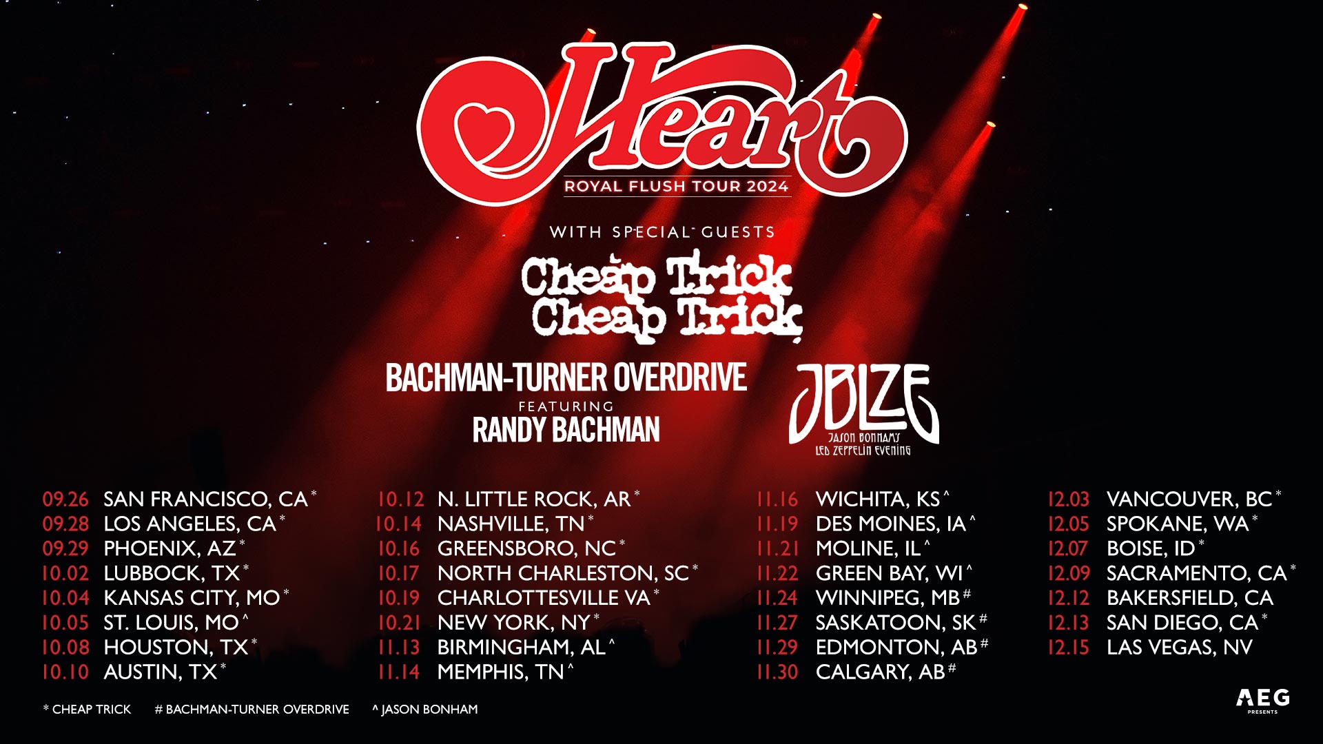 Heart Royal Flush Tour SiriusXM
