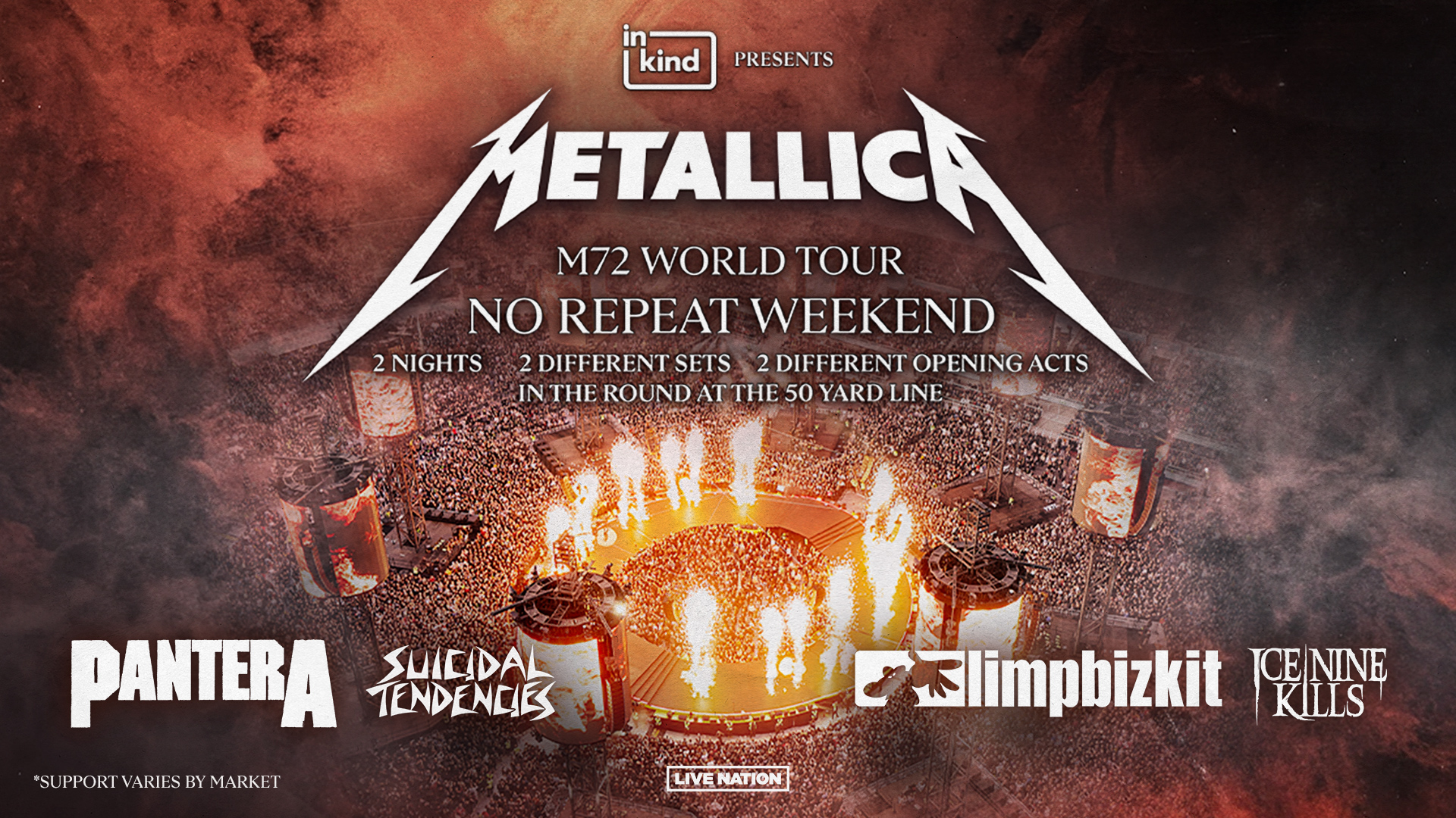 Metallica 2025 Tour Sweepstakes SiriusXM