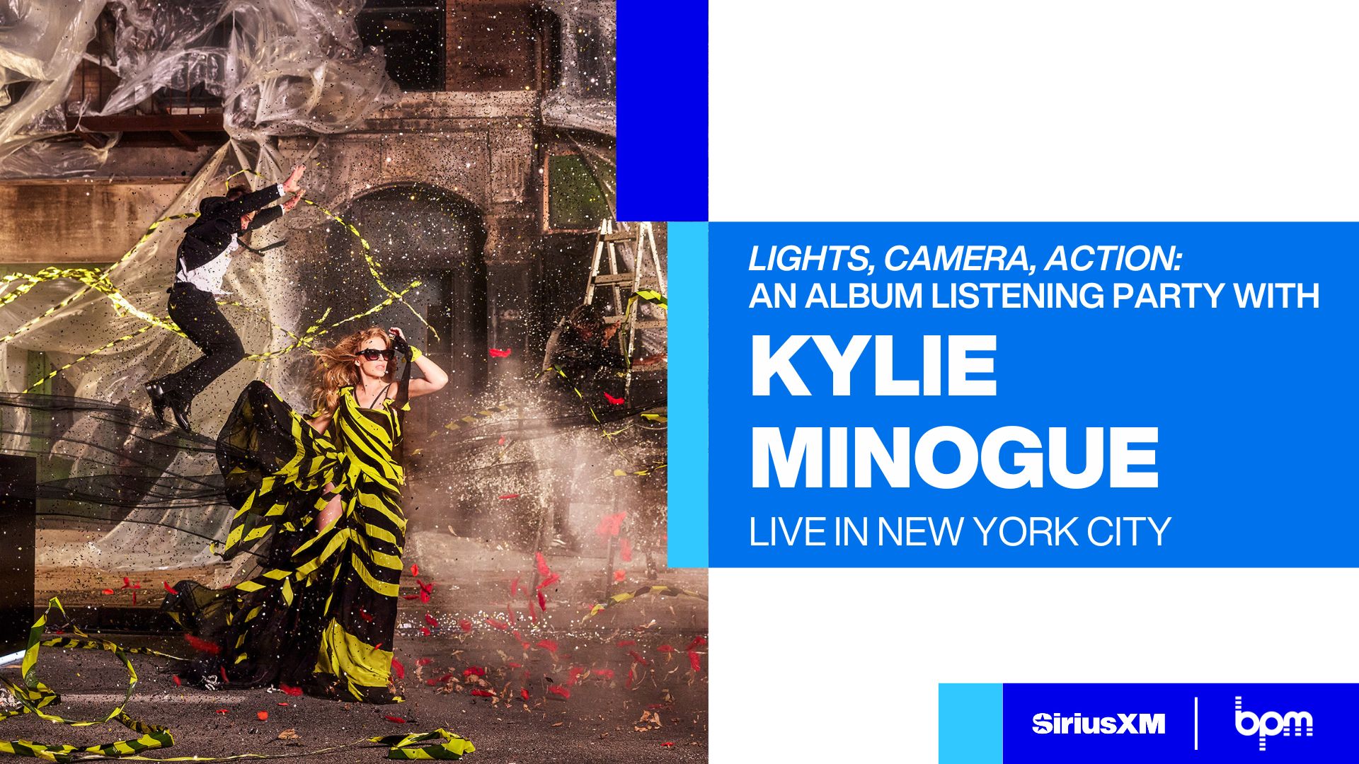 Lights, Camera, Action Album Listening Party with Kylie Minogue SiriusXM
