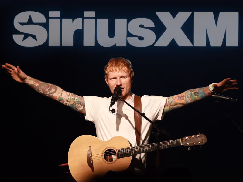 Ed Sheeran performs 
