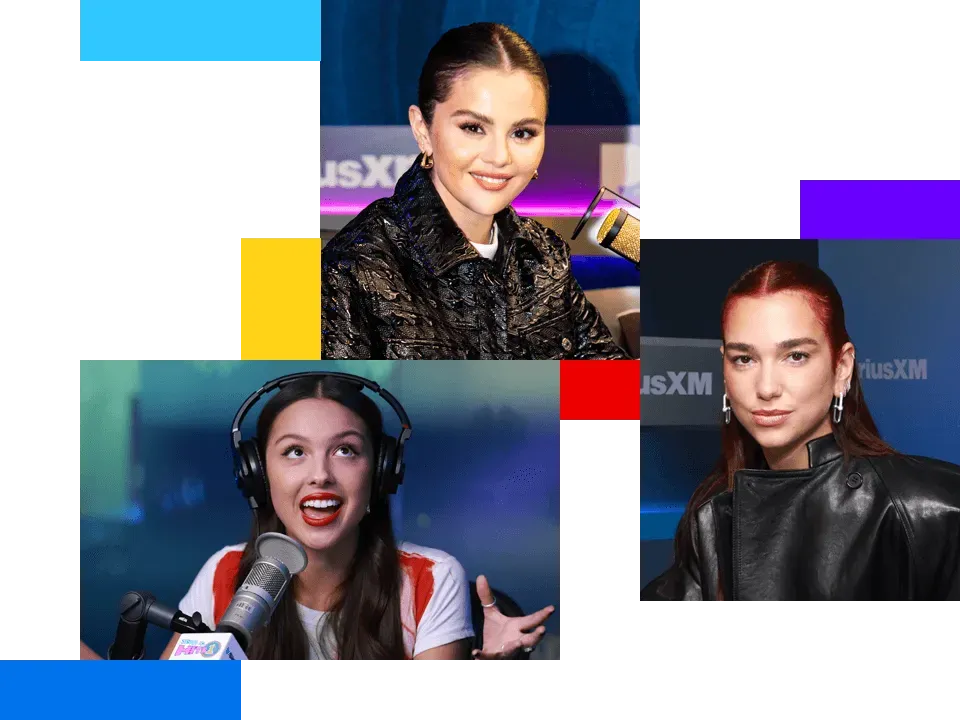 Selena Gomez, Olivia Rodrigo and Dua Lipa