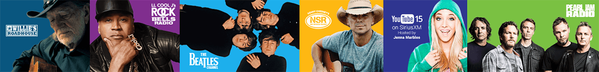 featured SiriusXM artists and channels